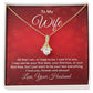 Couples Gifts,My Wife Necklace Gifts From Husband, Wedding Anniversary Jewelry For Wife From Husband, Wife Birthday From Husband, To My Soulmate Message Card and Gift Box styles On Birthday, Christmas, Anniversary  Allruing Necklace