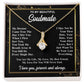 To My Soulmate Necklace Gift for Her, Soulmate Necklace, Necklaces for Wife from Husband, Birthday To My Wife Necklace, Soulmate Gifts, Necklace Message Card and Gift Box Styles on Birthday, Wedding, Anniversary, Valentine Allruing Necklace