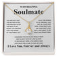 Gifts For Soulmate Birthday Gifts From Husband Necklace Valentines Days, Necklace for Future Soulmate, Valentine Necklace Jewelry for Wife Necklace Gifts from Husband - Soulmate Gift Necklace with Message Card and Gift Box Allruing Necklace