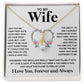 Couples Gifts Necklace To My Wife Necklace Valentine Christmas Jewelry Romantic Gifts For My Wife Pendant Jewelry with Message Card and Box Necklaces for Women Valentines Day Happy Anniversary Wedding Present Allruing Necklace