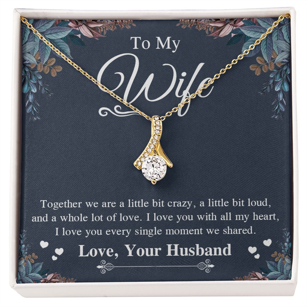 Valentine Gifts To My Soulmate Necklace Gift for Wife from Husband, Wife Anniversary Gifts, Gift for Soulmate Necklace Message Card and Necklace Gift Box Gift Box Styles on Birthday, Wedding, Anniversary, Valentine Allruing Necklace