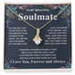 Gifts For Soulmate Birthday Gifts From Husband Necklace Valentines Days, Necklace for Future Soulmate, Birthday Wedding Jewelry for Wife Necklace Gifts from Husband - Soulmate Gift Necklace with Message Card and Gift Box Allruing Necklace