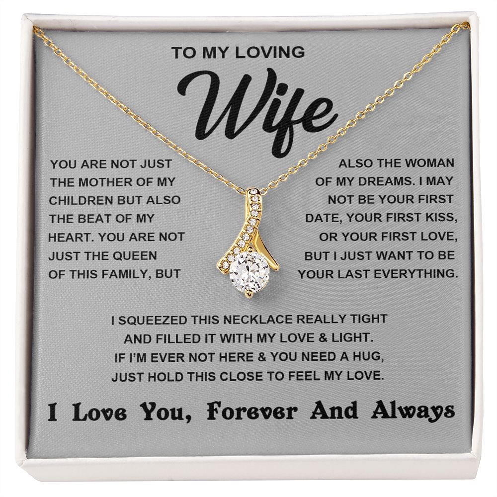 Soulmate Necklace For Women, To My Wife, Soulmate Gifts For Her, Future Wife Necklace, Necklaces For Girlfriend, To My Wife Necklace, Wife Necklace From Husband Necklace Message Card and Gift Box Styles on Birthday, Christmas, Valentine Allruing Necklace