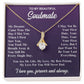 To My Soulmate Necklace Gift for Her, Soulmate Jewelry, Necklaces for Wife from Husband, Valentine To My Wife Necklace, Soulmate Gifts, Necklace Message Card and Gift Box Styles on Birthday, Wedding, Anniversary, Valentine Allruing Necklace