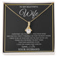 To My Wife Necklace, Necklace For Wife From Husband, To My Soulmate Necklace, Girlfriend Necklace, Soulmate For Wife, Beautiful Soulmate, Necklace Custom Name Message Card and Gift Box Styles on Birthday, Christmas, Wedding, Anniversary Allruing Necklace