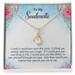 Couples Gifts Necklace To My Soulmate Necklace Gifts For My Wife, Love Knot Meaningful Necklace Message Card and Gift Box Styles on Birthday, Christmas, Anniversary Allruing Necklace