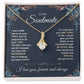 To My Soulmate Necklace for Women, Necklaces Gift For Wife from Husband, Soulmate Jewelry to My Future Wife Necklace, Necklace For Girlfriend with Message Card and Necklace Gift Box Gift Box Styles on Birthday, Christmas, Wedding, Anniversary Allruing Nec