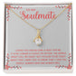Couples Gifts, Soulmate Necklace Gifts From Husband, Wedding Anniversary Jewelry For Wife From Husband, Wife Birthday From Husband, To My Soulmate Message Card and Gift Box styles On Birthday, Christmas, Anniversary  Allruing Necklace