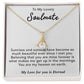 To My Lovely Soulmate Necklace Gift From Husband To My Badass Wife Pendant Anniversary Jewelry with Message Card and Gift Box. Gift for Wife. Necklace Gift Set for Wife Necklace Gifts Box Gift Box Styles Allruing Necklace