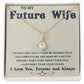 Soulmate Necklace For Women, Soulmate Gifts For Her, Future Wife Necklace, Necklaces For Girlfriend, To My Wife Necklace, Wife Necklace From Husband, Necklace Message Card and Gift Box Styles on Birthday, Christmas, Valentine Allruing Necklace