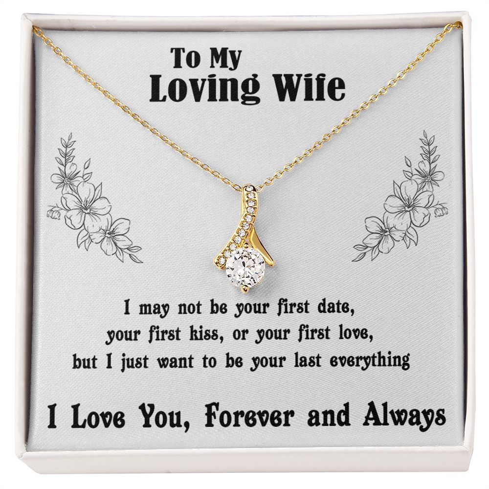 Soulmate Necklace For Women, Soulmate Gifts For Her, Future Wife Necklace, Necklaces For Girlfriend, To My Wife Necklace, Wife Necklace From Husband Necklace Message Card and Gift Box Styles on Birthday, Christmas, Valentine Allruing Necklace