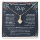 to My Wife Necklace from Husband, Necklaces for Wife from Husband, to My Soulmate Necklace for Women, Soulmate Jewelry for Wife Anniversary Jewelry Gifts for Wife Valentine Gifts from Husband Allruing Necklace