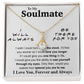 To My Soulmate Necklace To My Future Wife Gifts, Promise Necklace For Her, Fiance Gifts For Her, Valentine Gifts For Soulmate From Husband With Message Card Box LED, Soulmate Necklace For Women, To My Wife Necklace Allruing Necklace