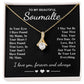 To My Beautiful Soulmate Necklace Gifts, Soulmate for Wife Birthday Gifts from Husband, Valentine for Women, Soulmate Gifts, Message Card and Necklace Gifts Box Gift Box Styles on Birthday, Wedding, Anniversary, Valentine Allruing Necklace