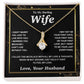 Valentine Gifts for Wife Necklace from Husband, Gifts for Wife from Husband, Wedding Gifts for Her Gifts Soulmate Message Card and Necklace Gift Box Gift Box Styles on Birthday, Wedding, Anniversary, Valentine Allruing Necklace