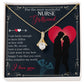 Couples Gifts, Nusre Wife Girlfriend Necklace Gifts From Husband, Wedding Anniversary Jewelry For Wife From Husband, Wife Birthday From Husband, To My Beautiful Girlfriend Message Card and Gift Box styles On Birthday, Christmas, Anniversary  Allruing Neck