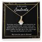 To My Lovely Soulmate Necklace Gift From Husband To My Badass Wife Pendant Jewelry with Message Card and Gift Box. Gift for Wife. Necklace Gift Set for Wife Necklace Gifts Box Gift Box Styles Allruing Necklace