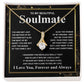 Gifts For Soulmate Birthday Gifts From Husband Necklace Valentines Days, Necklace for Future Soulmate, Valentine Wedding Jewelry for Wife Necklace Gifts from Husband - Soulmate Gift Necklace with Message Card and Gift Box Allruing Necklace