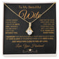 My Beautiful Soulmate Necklace Future Wife Gifts, Promise Necklace For Her, Fiance Gifts For Her, Valentine Gifts For Future Wife With Message Card Box LED, Soulmate Necklace For Women, To My Wife Necklace Allruing Necklace