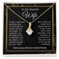 To My Beautiful Soulmate Necklace Gift For Her, Wife Gifts From Husband, Anniversary Gifts For Wife From Husband To My Wife Necklace Message Card and Necklace Gift Box Gift Box Styles on Birthday, Wedding, Anniversary, Valentine Allruing Necklace