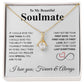 To My Beautiful Soulmate Necklace My Last Everything, Promise Necklace For Her, Fiance Gifts For Her, Valentine Gifts For Future Wife With Message Card Box LED, Soulmate Necklace For Women, To My Wife Necklace copy Allruing Necklace