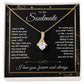 To My Soulmate Necklace gift Women, Necklaces For Wife from Husband, Soulmate Jewelry to My Future Wife Necklace and Necklace For Girlfriend with Message Card and Necklace Gift Box Gift Box Styles on Birthday, Christmas, Wedding, Anniversary Allruing Neck