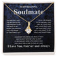 Gifts For Soulmate Birthday Gifts From Husband Necklace Valentines Days, Necklace for Future Soulmate, Wedding Necklace Jewelry for Wife Necklace Gifts from Husband - Soulmate Gift Necklace with Message Card and Gift Box Allruing Necklace