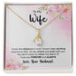 To My Wife Every Passing Second Gift Wife From Husband, Dear Wife, Jewelry For Women, Jewelry For Wife, Love Knot Meaningful Necklace Message Card and Gift Box Styles on Birthday, Christmas, Anniversary Allruing Necklace