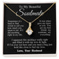 Soulmate Necklace from Husband, Wedding Anniversary Romantic Gifts for Wife from Husband to My Wife Necklaces for Wife Birthday Gifts, Wife Jewelry Necklace Message Card and Necklace Gift Box Gift Box Styles on Birthday, Wedding, Anniversary, Valentin All