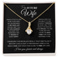 to My Future Wife Necklace Future Wife Gifts, Promise Necklace For Her, Fiance Gifts For Her, Wedding Valentine Gifts For Future Wife With Message Card Box LED, Soulmate Necklace For Women, To My Wife Necklace Allruing Necklace