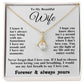 Gifts for Wife Necklace from Husband, Gifts for Wife from Husband, Valentine Gifts for Her Gifts Soulmate Message Card and Necklace Gift Box Gift Box Styles on Birthday, Wedding, Anniversary, Valentine Allruing Necklace