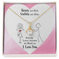 Couples Gifts Necklace To My Better Half Necklace Gifts For My Wife, Happy Anniversary My Love, Love Knot Meaningful Necklace Message Card and Gift Box Styles on Birthday, Christmas, Anniversary Allruing Necklace