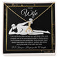 To My Wife Necklace For Women, Funny Gifts For Girlfriend,Valentine Christmas Presents For Girlfriend, Best Birthday Meaningful Gift Ideas For Wife, Women Romantic Jewelry For Her Wedding Message Card and Gift Box Styles Allruing Necklace