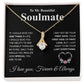 To My Future Wife Necklace My Last Everything, Promise Necklace For Her, Fiance Gifts For Her, Valentine Gifts For Future Wife With Message Card Box LED, Soulmate Necklace For Women, To My Wife Necklace Allruing Necklace