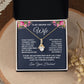 Wife Necklace Gifts from Husband, Wedding Anniversary Gifts for Wife from Husband, Wife Birthday Gifts from Husband, To My Wife Necklace Message Card and Necklace Gifts Box Gift Box Styles on Birthday, Wedding, Anniversary, Valentine Allruing Necklace