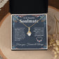 Beautiful Soulmate Necklace My Last Everything, Promise Necklace For Her, Fiance Gift For Her, Wedding Gifts For Future Wife With Message Card Box LED, Soulmate Necklace For Women, To My Wife Necklace Allruing Necklace