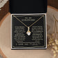 Couples Gifts, To My Boyfriend Necklace Gifts From Husband, Wedding Anniversary Jewelry For Wife From Husband, Necklace Customer Name Message Card and Gift Box styles On Birthday, Christmas, Anniversary Allruing Necklace