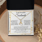 Couples Gifts To My Beautiful Soulmate Necklace From Husband, Wedding Anniversary For Wife From Husband, Wife Wedding From Husband, To My Wife, Necklace Custom Name Message Card and Gift Box Styles on Birthday, Christmas, Wedding, Anniversary Allruing Nec