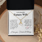 Future Wife Necklace My Last Everything, Promise Necklace For Her, Fiance Gifts For Her, Valentine Gifts For Future Wife With Message Card Box LED, Soulmate Necklace For Women, To My Wife Necklace copy Allruing Necklace