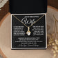 To My Beautiful Wife Necklace, Soulmate Jewelry For Women, Wife Necklace From Husband, Soulmate Gift For Her, To My Future Wife Necklace Message Card and Necklace Gift Box Gift Box Styles on Birthday, Wedding, Anniversary, Valentine Allruing Necklace