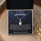 To My Lovely Soulmate Necklace Gift From Husband To My Badass Wife Pendant Wedding Jewelry with Message Card and Gift Box. Gift for Wife. Necklace Gift Set for Wife Necklace Gifts Box Gift Box Styles Allruing Necklace