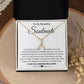 To My Beautiful Soulmate Necklace Valentine Gifts for Wife Gifts from Husband, Wife Anniversary Gifts, Gifts for Wife, Message Card and Necklace Gift Box Gift Box Styles on Birthday, Wedding, Anniversary, Valentine Allruing Necklace