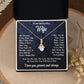 To My Wife Necklace Gift for Her, Soulmate Jewelry, Necklaces for Wife from Husband, Wedding To My Wife Necklace, Soulmate Gifts, Necklace Message Card and Gift Box Styles on Birthday, Wedding, Anniversary, Valentine Allruing Necklace