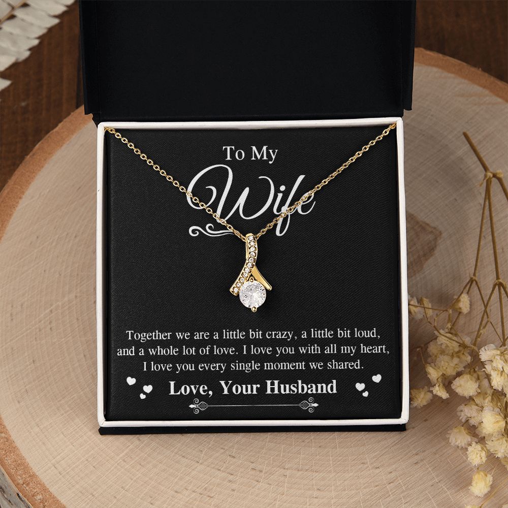 Valentine To My Soulmate Necklace Gifts for Wife from Husband, Wife Anniversary Gifts, Gift for Soulmate Necklace Message Card and Necklace Gift Box Gift Box Styles on Birthday, Wedding, Anniversary, Valentine Allruing Necklace