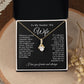 To My Beautiful Soulmate Necklace, Valentine Anniversary Jewelry for Women, Anniversary Gifts For Wife From Husband To My Wife Necklace Message Card and Necklace Gift Box Gift Box Styles on Birthday, Wedding, Anniversary, Valentine Allruing Necklace