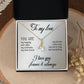 To My Love "Promise NecklaceGift for Fiance, Girlfriend, Future Wife, Wife. Fiance, Girlfriend, Future Wife, Wife Gift, Love Knot Meaningful Necklace Message Card and Gift Box Styles on Birthday, Christmas, Anniversary Allruing Necklace