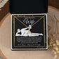 To My Beautiful Wife Necklace For Women, Funny Gifts For Girlfriend,Valentine Christmas Presents For Girlfriend, Best Birthday Meaningful Gift Ideas For Wife, Women Romantic Jewelry For Her Wedding Message Card and Gift Box Styles  Allruing Necklace