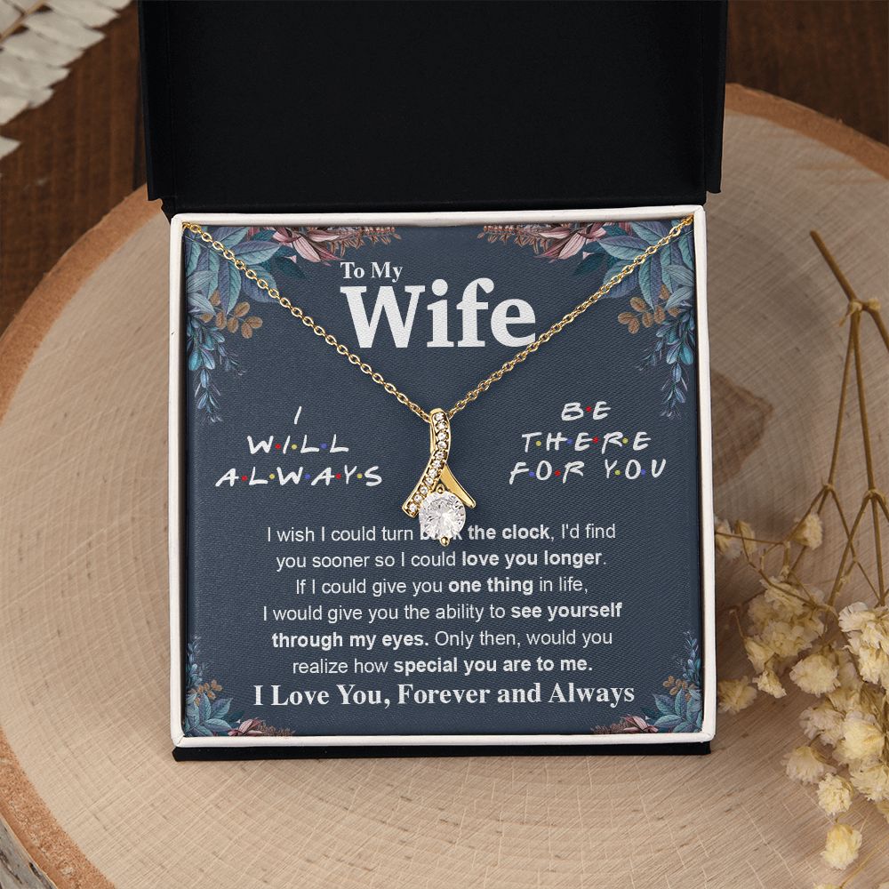 To My Wife Necklace To My Future Wife Necklace Gifts, Promise Necklace For Her, Fiance Gifts For Her, Anniversary Necklace Gifts For Soulmate From Husband With Message Card Box LED, Soulmate Necklace For Women, To My Wife Necklace Allruing Necklace