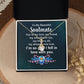 Couples Gifts, Beautiful Soulmate Necklace Gifts From Husband, Wedding Anniversary Jewelry For Wife From Husband, Wife Birthday From Husband, To My Unbiological Sister Message Card and Gift Box styles On Birthday, Christmas, Anniversary  Allruing Necklace