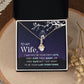 Birthday For Wife, Love Knot Necklace Gifts For Wife From Husband, To My Soulmate Necklace For Women, To My Wife Necklace Wedding Anniversary, I Love You, Meaningful Necklace Message Card and Gift Box Styles on Birthday, Christmas, Anniversary  Allruing N